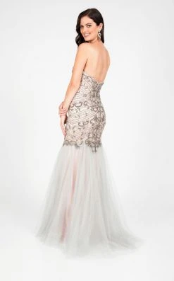 Formal Gowns Terani Couture - Wonderful Beaded Sweetheart Scalloped Hemline Polyester Mermaid Gown 1711P2394 7 Formal Gowns Terani Couture - Wonderful Beaded Sweetheart Scalloped Hemline Polyester Mermaid Gown 1711P2394