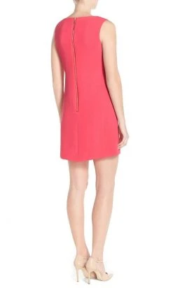 Adrianna Papell - 11247300 Sleeveless Zipper Back Solid Crepe Dress