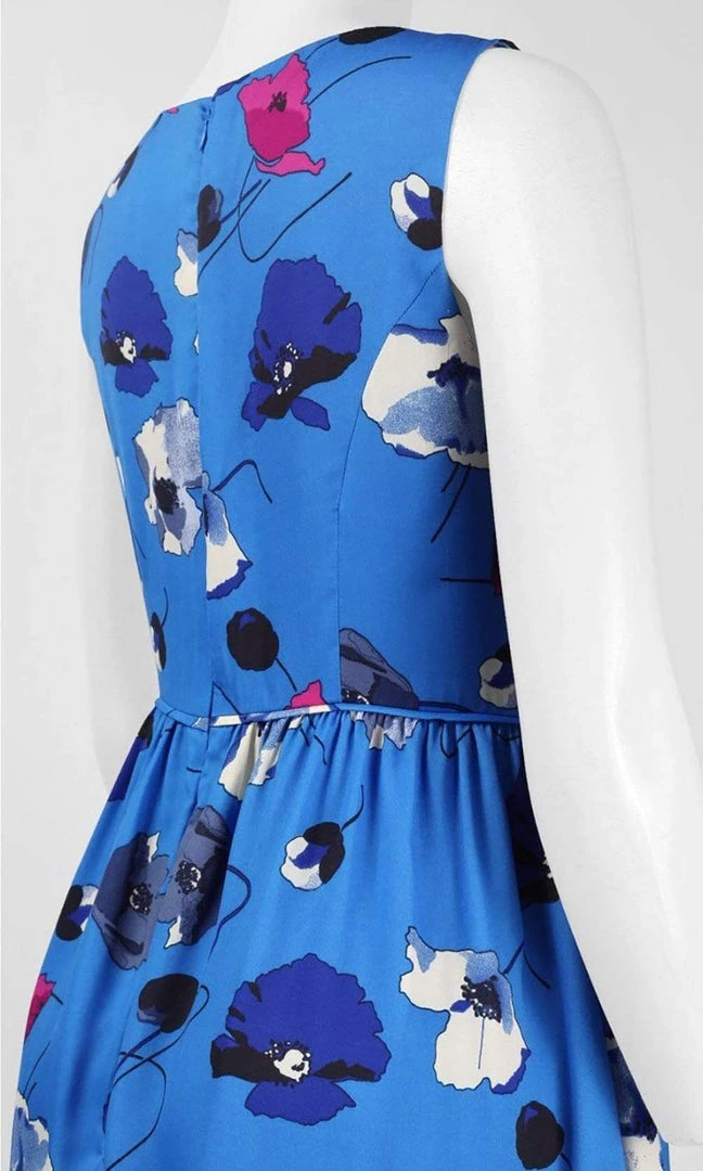 Cocktail Dresses Adrianna Papell - 11252420 Floral Printed Bateau A-line Dress 4 Cocktail Dresses Adrianna Papell - 11252420 Floral Printed Bateau A-line Dress