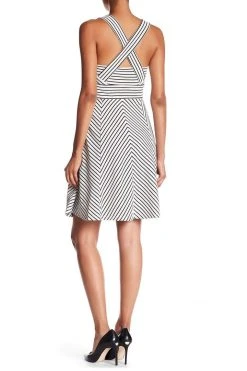 Adrianna Papell - 12255150 Sleeveless Striped Ottoman Knit Sundress Cocktail Dresses 15 Adrianna Papell - 12255150 Sleeveless Striped Ottoman Knit Sundress Cocktail Dresses