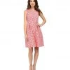 Adrianna Papell - 13262110 Split Neck Floral A-Line Dress Cocktail Dresses 2 Adrianna Papell - 13262110 Split Neck Floral A-Line Dress Cocktail Dresses