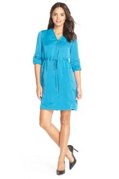 Cocktail Dresses Adrianna Papell - 14246100 Front Zip Drawstring Dress