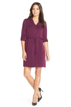 Cocktail Dresses Adrianna Papell - 14246100 Front Zip Drawstring Dress