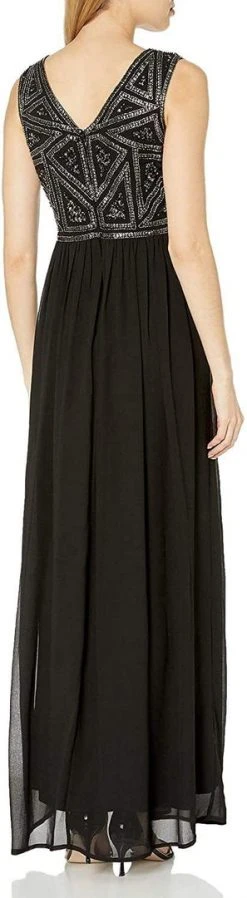 Adrianna Papell - 191910790 Embellished Jewel Ruched Gown Formal Gowns