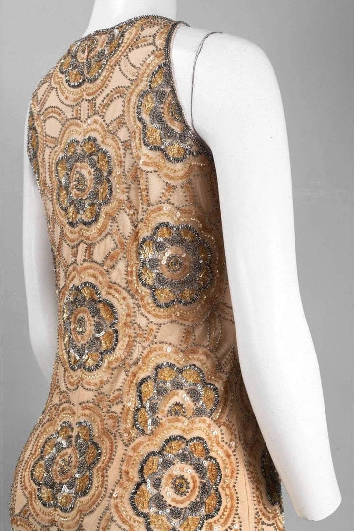 Adrianna Papell - 41897070 Embellished Jewel Sheath Dress 5 Adrianna Papell - 41897070 Embellished Jewel Sheath Dress