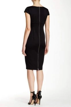 Adrianna Papell - 41910240 Cap Sleeve Ottoman Sheath Dress Cocktail Dresses