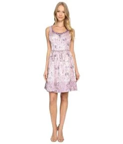 Cocktail Dresses Adrianna Papell - 41919570 Metallic Jacquard Floral Cocktail Dress