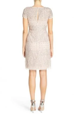 Cocktail Dresses Adrianna Papell - 41926810 Cap Sleeve Rivulet Beaded Sheath Dress 16 Cocktail Dresses Adrianna Papell - 41926810 Cap Sleeve Rivulet Beaded Sheath Dress