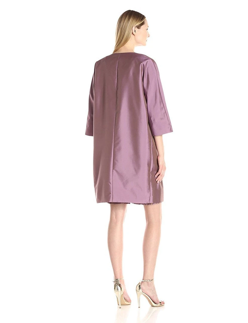 Adrianna Papell - 81920850 Embroidered Lace Sheath Dress With Topper Cocktail Dresses 4 Adrianna Papell - 81920850 Embroidered Lace Sheath Dress With Topper Cocktail Dresses