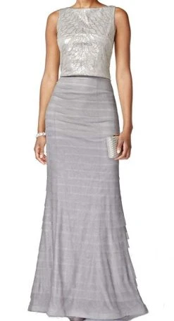 Formal Gowns Adrianna Papell - 81928040 Sleeveless Embellished Bateau Sheath Dress