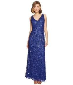 Adrianna Papell - 91920030 Sleeveless Cutout Embellished Gown Formal Gowns