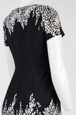 Adrianna Papell - AP1D100220 Printed Bateau A-line Dress Cocktail Dresses