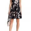Cocktail Dresses Adrianna Papell - AP1D100550 Faille Floral A-Line Dress
