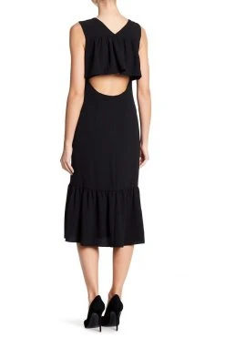 Adrianna Papell - AP1D100650 Ruffle Paneled Hem Sheath Dress Cocktail Dresses