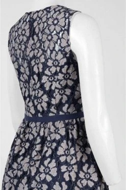 Cocktail Dresses Adrianna Papell - AP1D100671 Jewel Neck Floral Dress