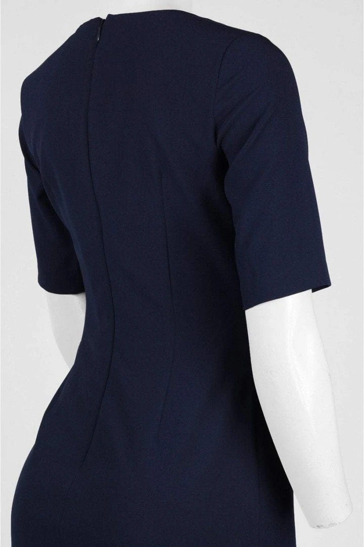 Adrianna Papell - AP1D100811 Short Sleeve V-neck Sheath Dress 10 Adrianna Papell - AP1D100811 Short Sleeve V-neck Sheath Dress