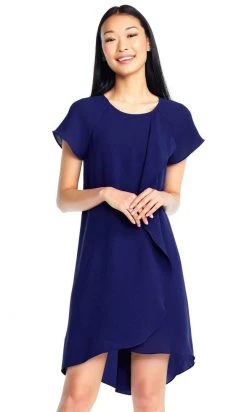 Adrianna Papell - AP1D101223 Gauzy Crepe Flutter Sleeve Shift Dress 7 Adrianna Papell - AP1D101223 Gauzy Crepe Flutter Sleeve Shift Dress