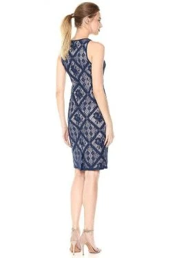 Cocktail Dresses Adrianna Papell - AP1D102099 Floral Jewel Fitted Cocktail Dress