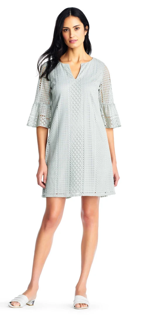 Adrianna Papell - AP1D102205 Striped Scoop A-Line Cocktail Dress 3 Adrianna Papell - AP1D102205 Striped Scoop A-Line Cocktail Dress