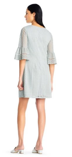 Adrianna Papell - AP1D102205 Striped Scoop A-Line Cocktail Dress 8 Adrianna Papell - AP1D102205 Striped Scoop A-Line Cocktail Dress