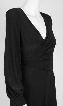 Adrianna Papell - AP1D102822 Bishop Sleeve Surplice Bodice Jumpsuit Plus Size Dresses 7 Adrianna Papell - AP1D102822 Bishop Sleeve Surplice Bodice Jumpsuit Plus Size Dresses