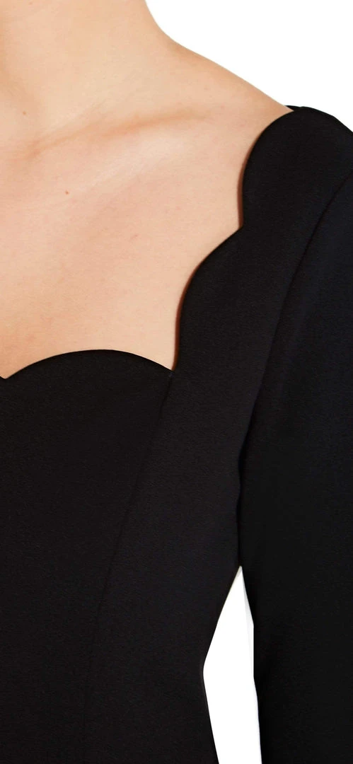 Adrianna Papell - AP1D102919 Scalloped Square Neck Jumpsuit 6 Adrianna Papell - AP1D102919 Scalloped Square Neck Jumpsuit