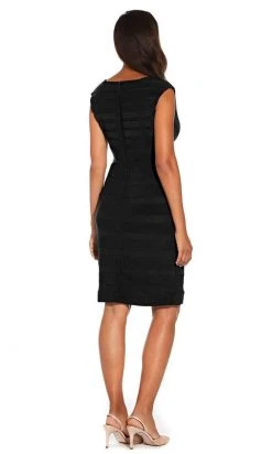 Adrianna Papell - AP1D103655 V Neck Bandage Fitted Dress