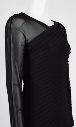 Adrianna Papell - AP1D103839 Long Sleeve Ribbed Fitted Dress