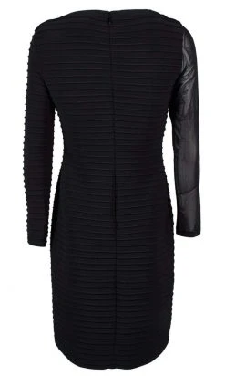 Adrianna Papell - AP1D103839 Long Sleeve Ribbed Fitted Dress