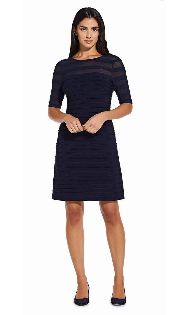 Cocktail Dresses Adrianna Papell - AP1D103882 Ribbed Fitted Cocktail Dress 5 Cocktail Dresses Adrianna Papell - AP1D103882 Ribbed Fitted Cocktail Dress