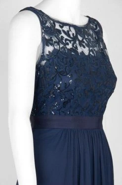 Adrianna Papell - AP1E200117 Embellished Bateau Tulle A-line Dress 9 Adrianna Papell - AP1E200117 Embellished Bateau Tulle A-line Dress