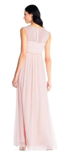 Adrianna Papell - AP1E200175 Bejeweled Semi-Sweetheart Chiffon Dress Formal Gowns