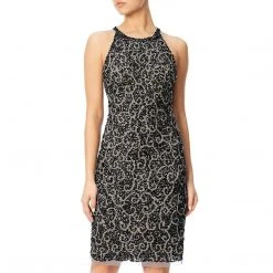 Adrianna Papell - AP1E200183 Swirl Motif Sheath Dress Cocktail Dresses