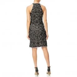 Adrianna Papell - AP1E200183 Swirl Motif Sheath Dress Cocktail Dresses