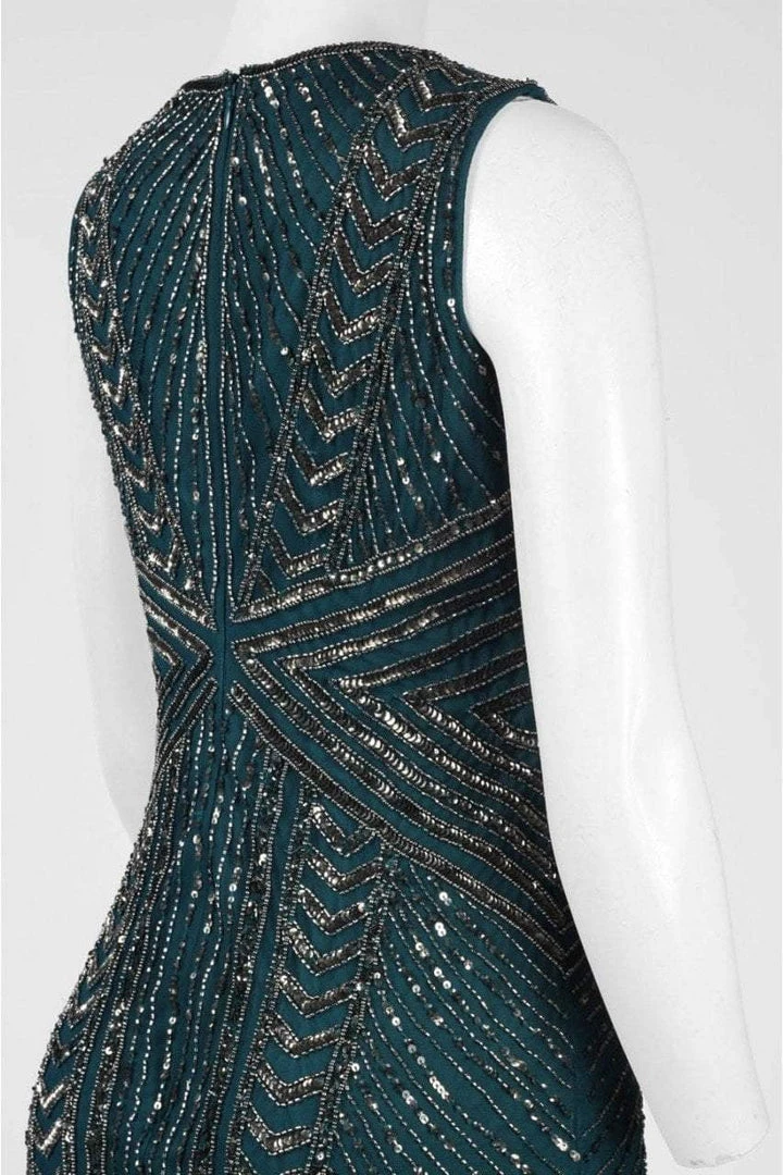 Cocktail Dresses Adrianna Papell - AP1E200188 Geometrically Sequined Dress 7 Cocktail Dresses Adrianna Papell - AP1E200188 Geometrically Sequined Dress