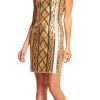 Cocktail Dresses Adrianna Papell - AP1E200322 Cable Knit Sequined Dress