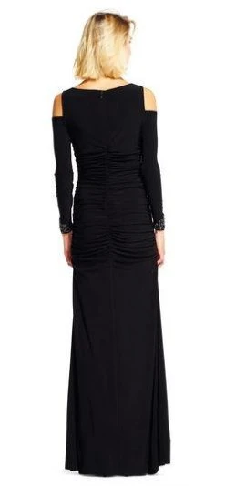 Adrianna Papell - AP1E200716 Cold Shoulder Ruched Evening Gown Formal Gowns 7 Adrianna Papell - AP1E200716 Cold Shoulder Ruched Evening Gown Formal Gowns