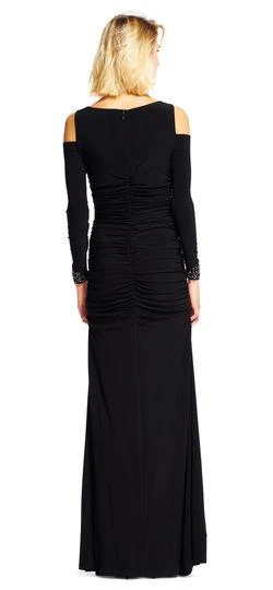 Adrianna Papell - AP1E200716 Cold Shoulder Ruched Evening Gown Formal Gowns 5 Adrianna Papell - AP1E200716 Cold Shoulder Ruched Evening Gown Formal Gowns