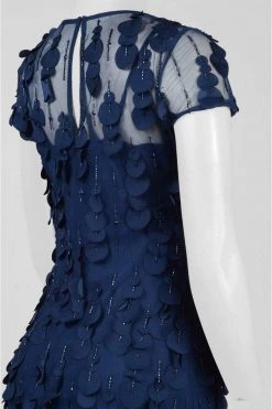 Adrianna Papell - AP1E200980 Embellished Illusion Bateau Sheath Dress Formal Gowns