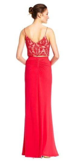 Adrianna Papell - AP1E201024 Two-Piece Beaded Sheath Gown Formal Gowns