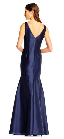Formal Gowns Adrianna Papell - AP1E201575 Embellished V-neck Trumpet Dress