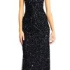 Adrianna Papell - AP1E201754 High Low Sequin Beaded Sleeveless Gown Formal Gowns