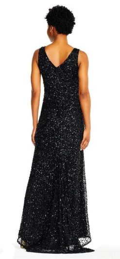 Adrianna Papell - AP1E201867 Sequin Embellished Evening Gown Formal Gowns