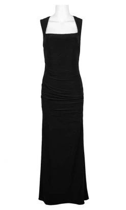 Adrianna Papell - AP1E202255 Sleeveless Square Neckline Sheath Dress Formal Gowns
