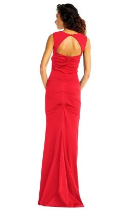 Adrianna Papell - AP1E202255 Sleeveless Square Neckline Sheath Dress Formal Gowns