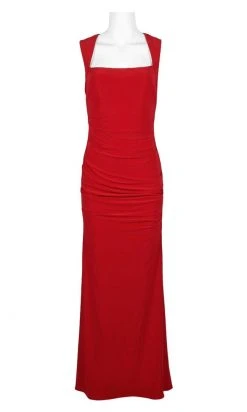 Adrianna Papell - AP1E202255 Sleeveless Square Neckline Sheath Dress Formal Gowns