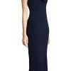 Adrianna Papell - AP1E202962 Cowl Fitted Evening Dress 2 Adrianna Papell - AP1E202962 Cowl Fitted Evening Dress