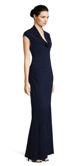 Adrianna Papell - AP1E202962 Cowl Fitted Evening Dress