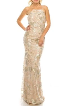 Formal Gowns Adrianna Papell - AP1E202991 Floral Sequined Halter Sheath Dress 15 Formal Gowns Adrianna Papell - AP1E202991 Floral Sequined Halter Sheath Dress