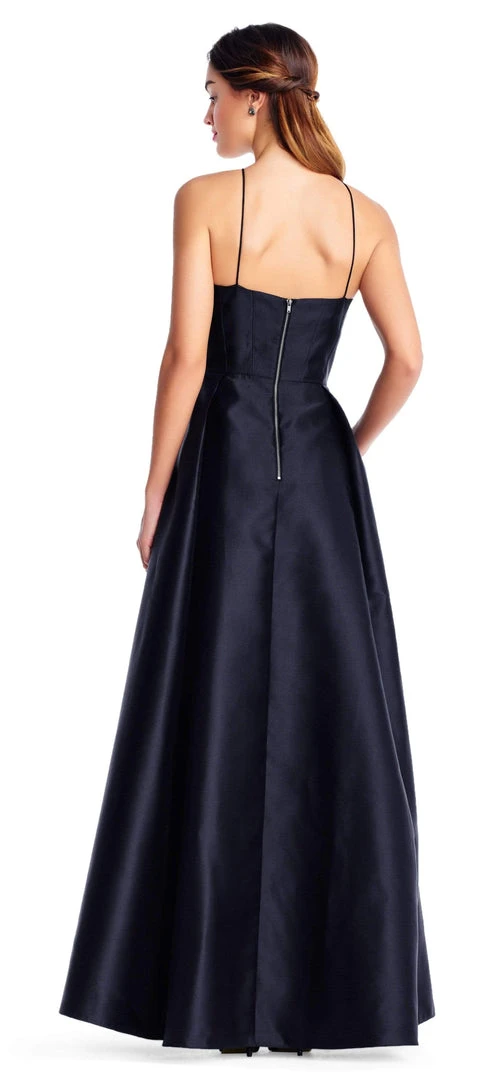 Adrianna Papell - AP1E203223 Seamed Halter A-Line Dress 4 Adrianna Papell - AP1E203223 Seamed Halter A-Line Dress